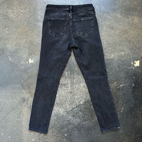 Old Navy Women’s Power Slim Straight Mid Rise Ripped Jeans Size 2 Distressed - Picture 5 of 12